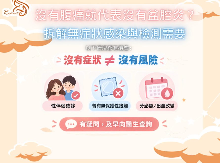 沒有腹痛就代表沒有盆腔炎?拆解無症狀感染與檢測需要
